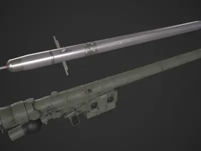 IGLA 9K38 Low-poly 3D model
