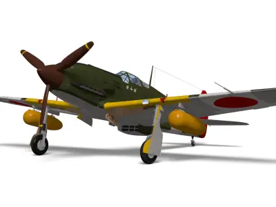 Kawasaki Ki61 hien otsu  tony 3D model