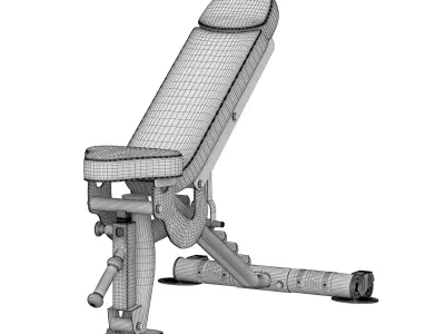 CF-3160 FLAT-INCLINE BENCH 3D model