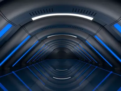 Sci Fi Corridor 3D model 183