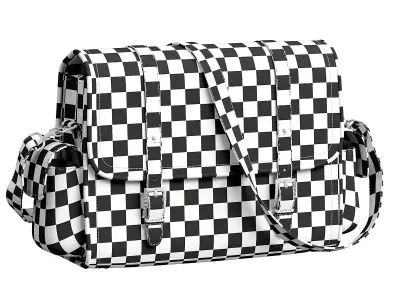 Natural leather bag  Low-poly 3D model