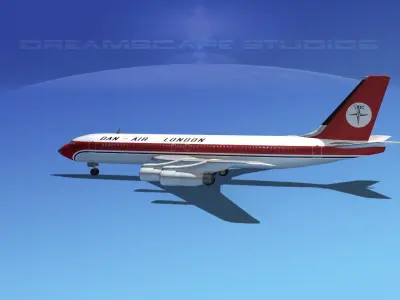 Boeing 707 Dan-Air London 3D model