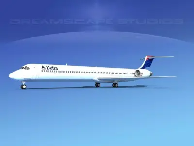 McDonnell Douglas MD-90 Delta 2 3D model