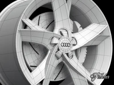 Audi A5 rim 3D model