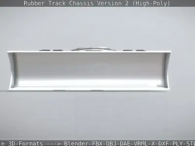 Rubber Track Chassis Version 2 High-Poly 3D model
