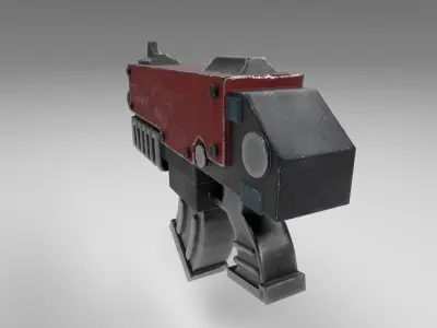 Space Marine Bolter Low-poly 3D model