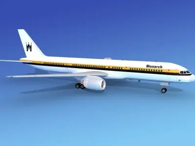 Boeing 757-200 Monarch 1 3D model