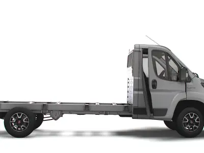 Fiat Ducato Chassis Truck SCab 4035WB HQInterior 2023 3D model