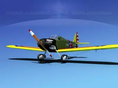 Flybaby wwii fighter plane 3D model
