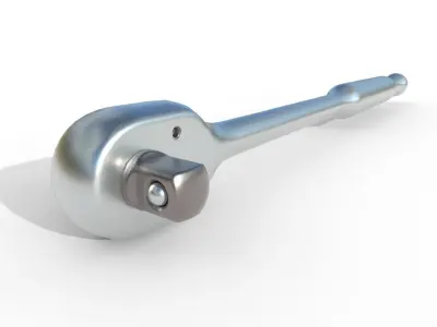 Ratcheting Wrench 02 Low-poly 3D model