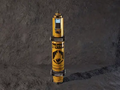 Sci Fi Cyberpunk Props Vol 1 Industrial UE5 Low-poly 3D model
