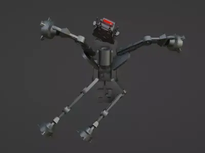 ATAT-WALKER FROM STAR WARS Free low-poly 3D model