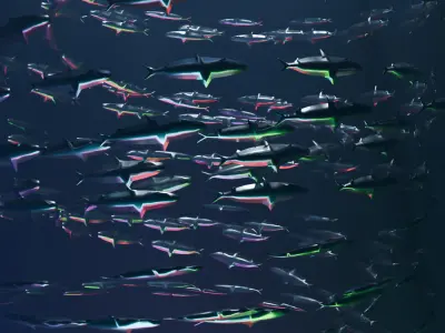 Metal Sardines tornado 3D model