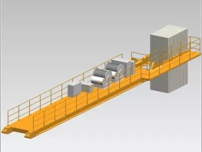 TOWER CRANE -Counter weight segment- Free 3D model