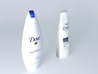 Where two bottles Free 3D model