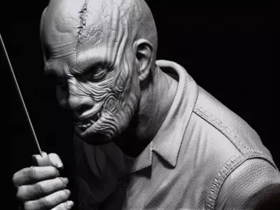 JASON UNMASKED FRIDAY THE 13TH PART 4 BUST 3D Printable 3D model