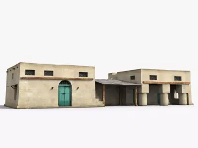 Arab x11 Low-poly 3D model