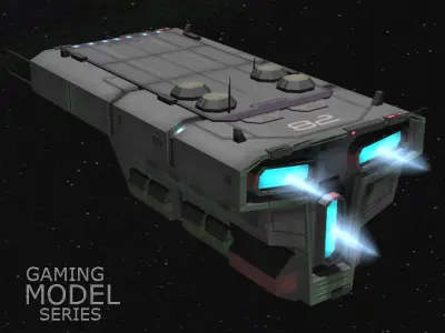 Space Battle Ships 3D Model Collection
