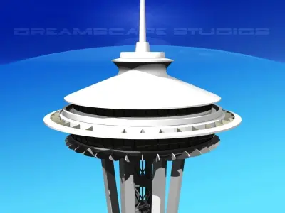 Seattle Space Needle 3D model