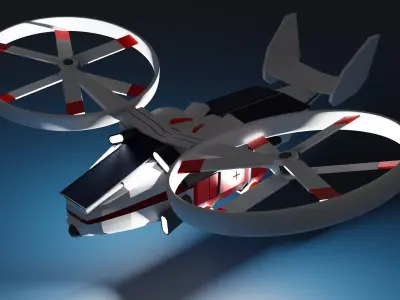 Ambulance drone 3D model