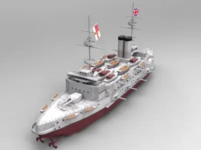Majestic-class Battleship 3D Model 3D model