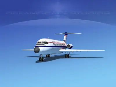 Douglas DC-9-15 Douglas Aircraft 3D model