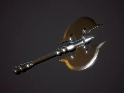 Axe Low Poly Free Free low-poly 3D model
