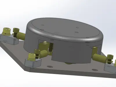 Positioning mechanism of heavy-duty platform 3D model