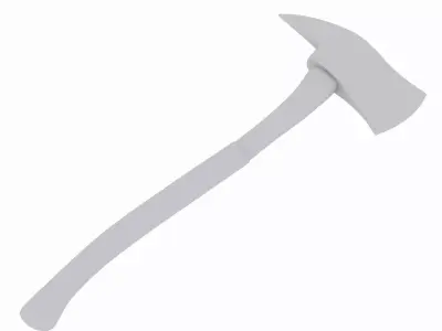 Fire Axe 1 Low-poly 3D model