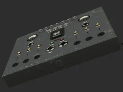 German Power Unit 6 Transmitters WWII Low-poly 3D model