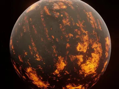 Planet Space Ready to game Low-poly 3D model 12