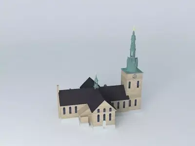 Oslo Cathedral Free 3D model