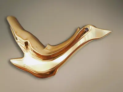 -Bird- pendant jewelry - coulomb 3D model