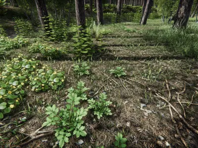 Lake Coniferous - Environment Unity Low-poly 3D model