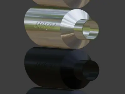 Simple MBRP Exhaust TIp Low-poly 3D model
