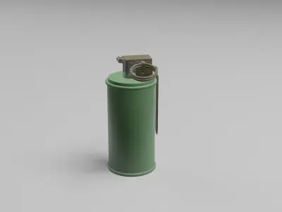 3D Smoke Grenade Military Model  Low-poly 3D model
