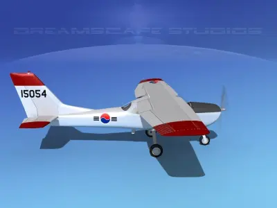 Cessna T-41 Mescalero Korean AF 3D model