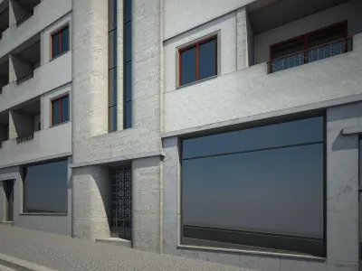 Apartment Building 06 3D model