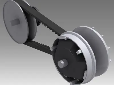 CVT - Small continuously variable transmission 3D model