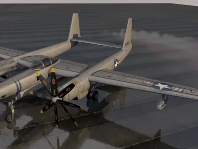 Hughes XF-11 3D model
