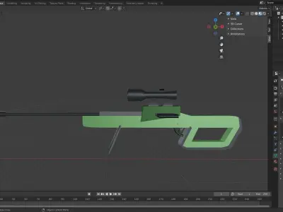 Weapons Low Poly Assetpack Free 3D model
