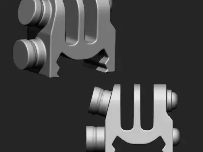 Gun Parts IMM Brush Pack 19 in One Vol 5 3D model