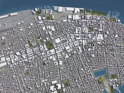 Charleston Low-poly 3D model