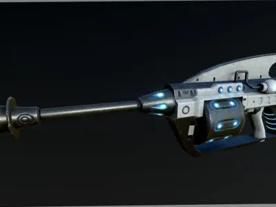 Arcus Rifle Low-poly 3D model