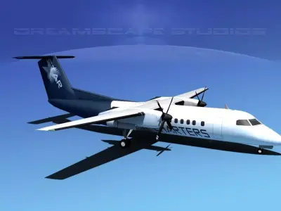 DeHavilland DHC-8-Q300 Star Charters 3D model