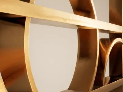 Bronze Wall Decoration 05 Free low-poly 3D model