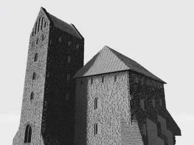 Model castle of Trakai in Lithuania 3D print model