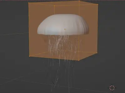 Procedural jellyfish blender cycles 3D model