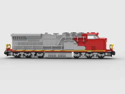 Santa fe Dash 9 3D model