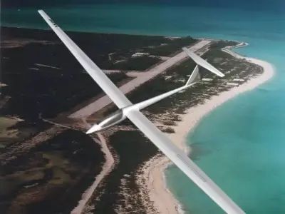 Schleicher ASW 22 Sailplane V04 3D model